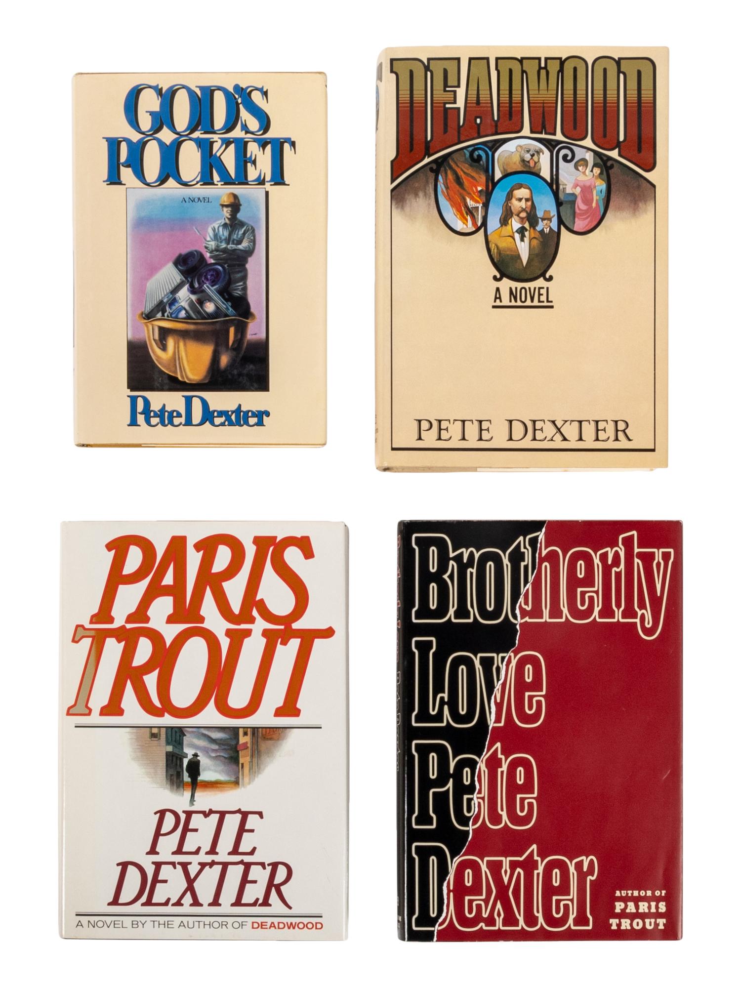 DEXTER, Pete (b. 1943). A group of 4 SIGNED FIRST EDITIONS, comprising: