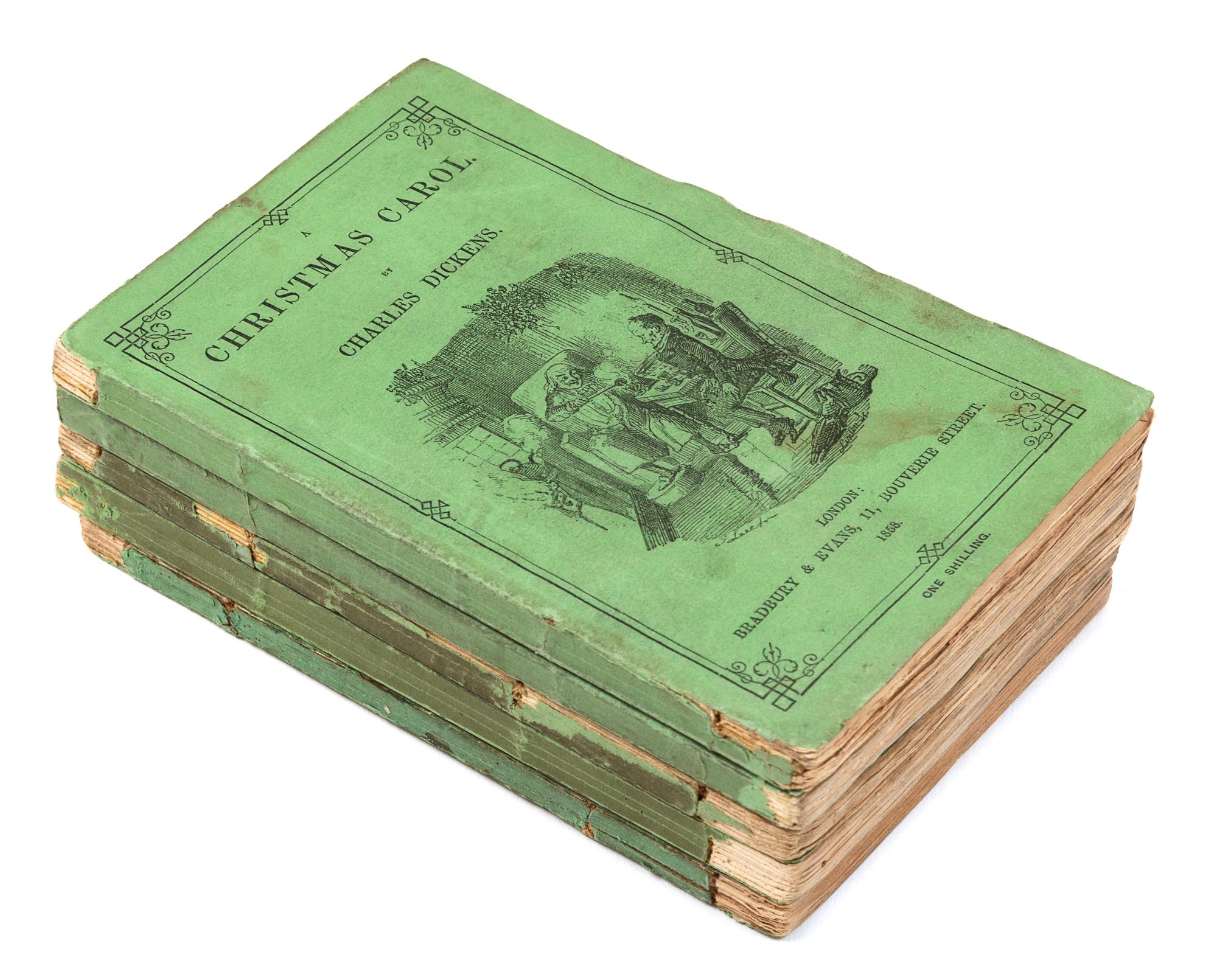 DICKENS, Charles (1812-1870). A set of 5 works from the "Cheap and Uniform Editions of Mr. Dickens's Christmas Books," comprising: