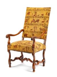 A French Walnut Armchair Height 47 inches. — 18TH/19TH CENTURY