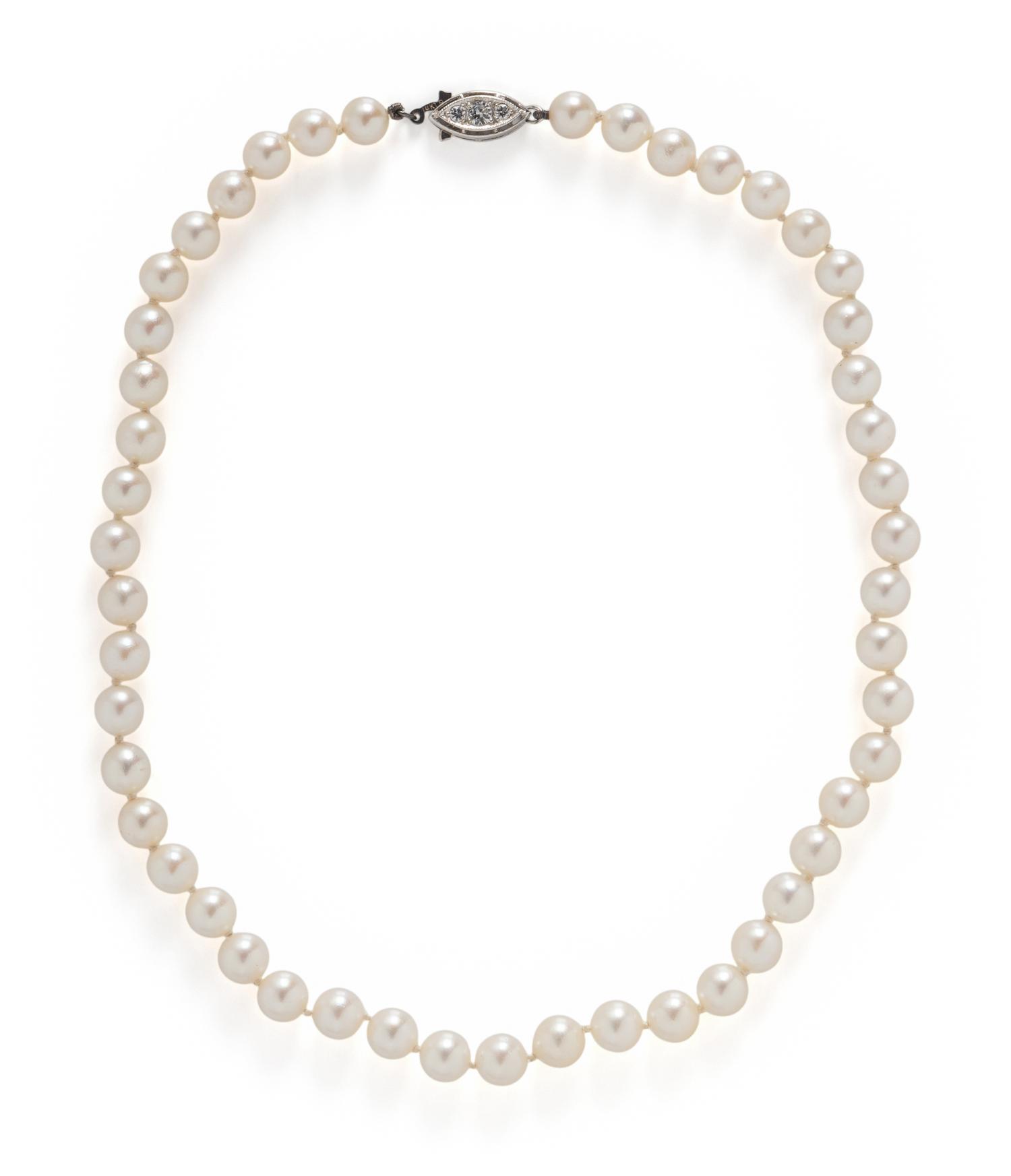 TWO CULTURED PEARL NECKLACES