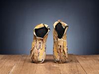 Kiowa Beaded Hide Moccasins