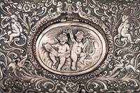 A Continental Silver Singing Bird Automaton Box