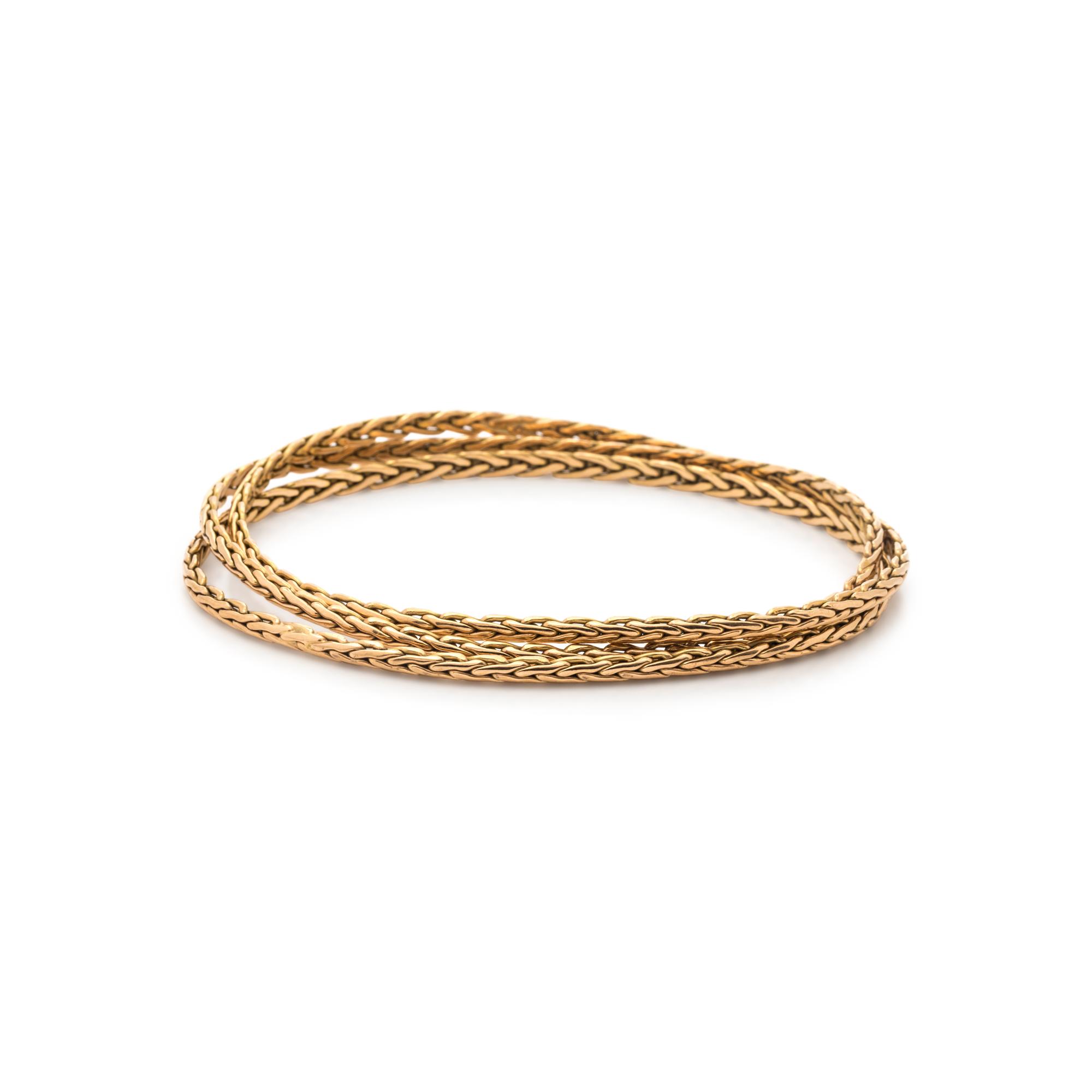 YELLOW GOLD BANGLE SET