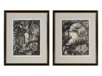 Plate I and Plate III from Carceri d'Invenzione