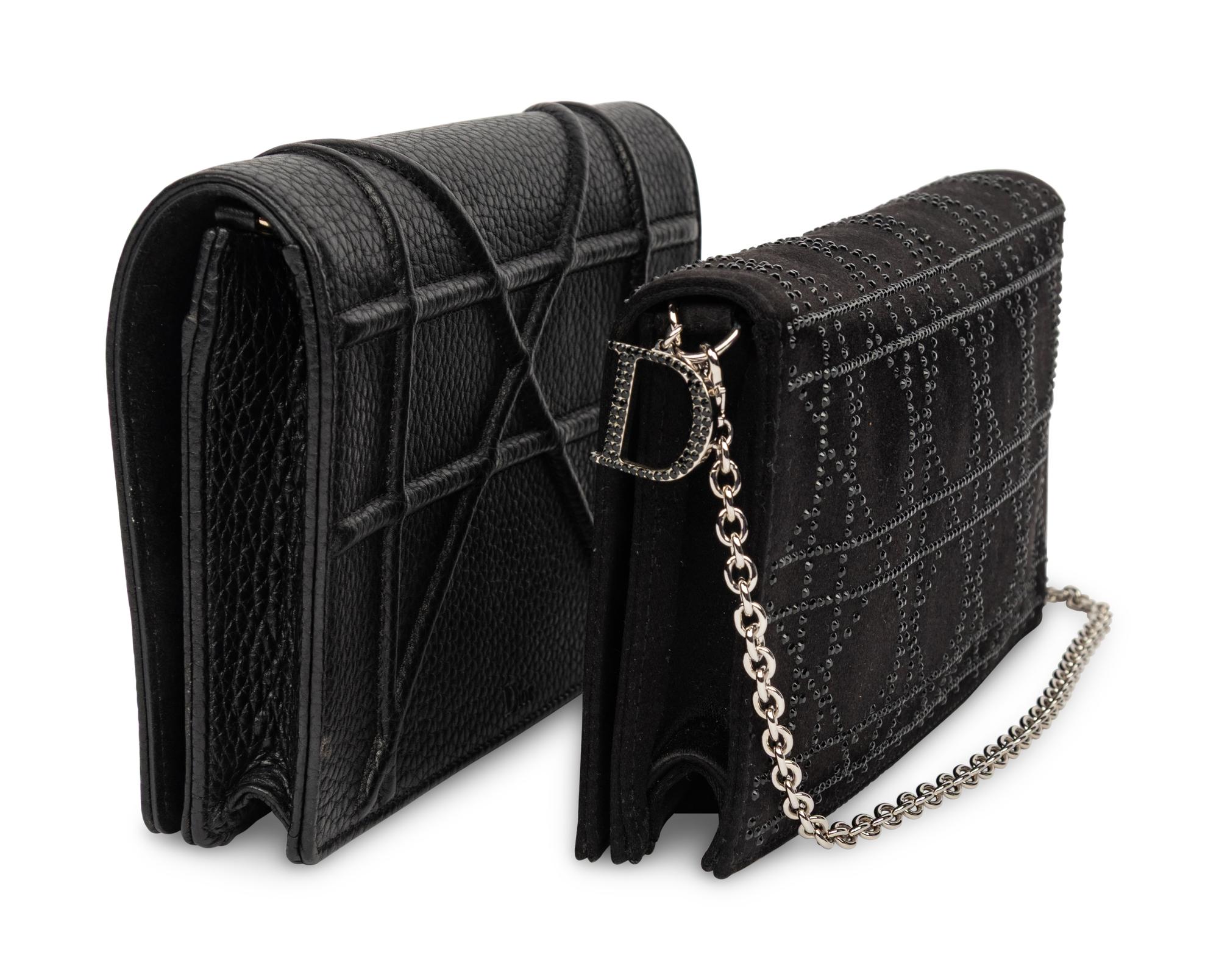 Christian Dior, Two Black Evening Bags