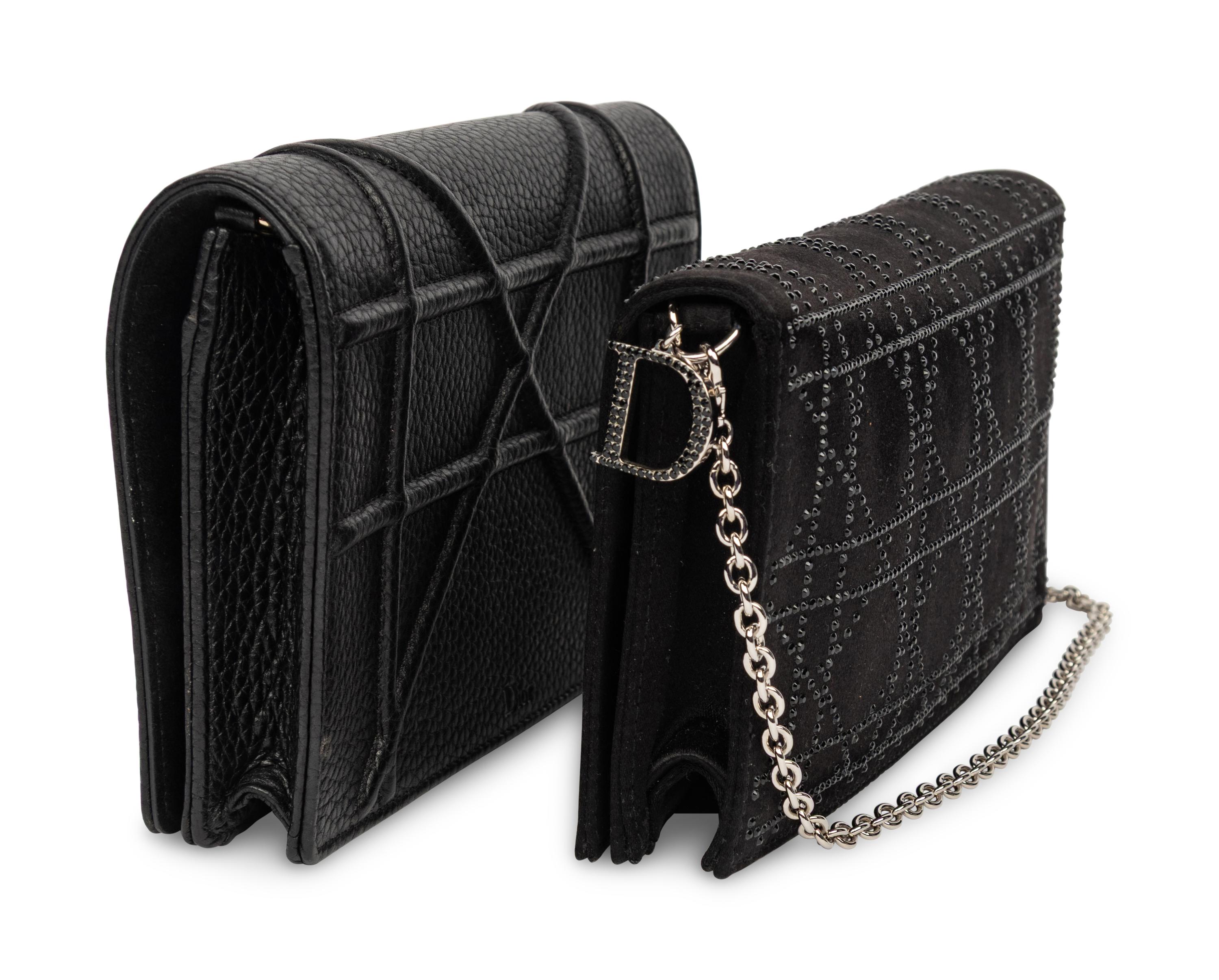 Christian Dior, Two Black Evening Bags