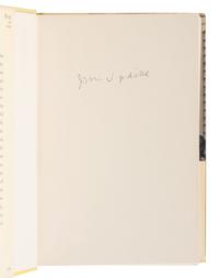 UPDIKE, John (1932-2009). A group of 19 FIRST EDITIONS of Updike’s works, MANY SIGNED, comprising:
