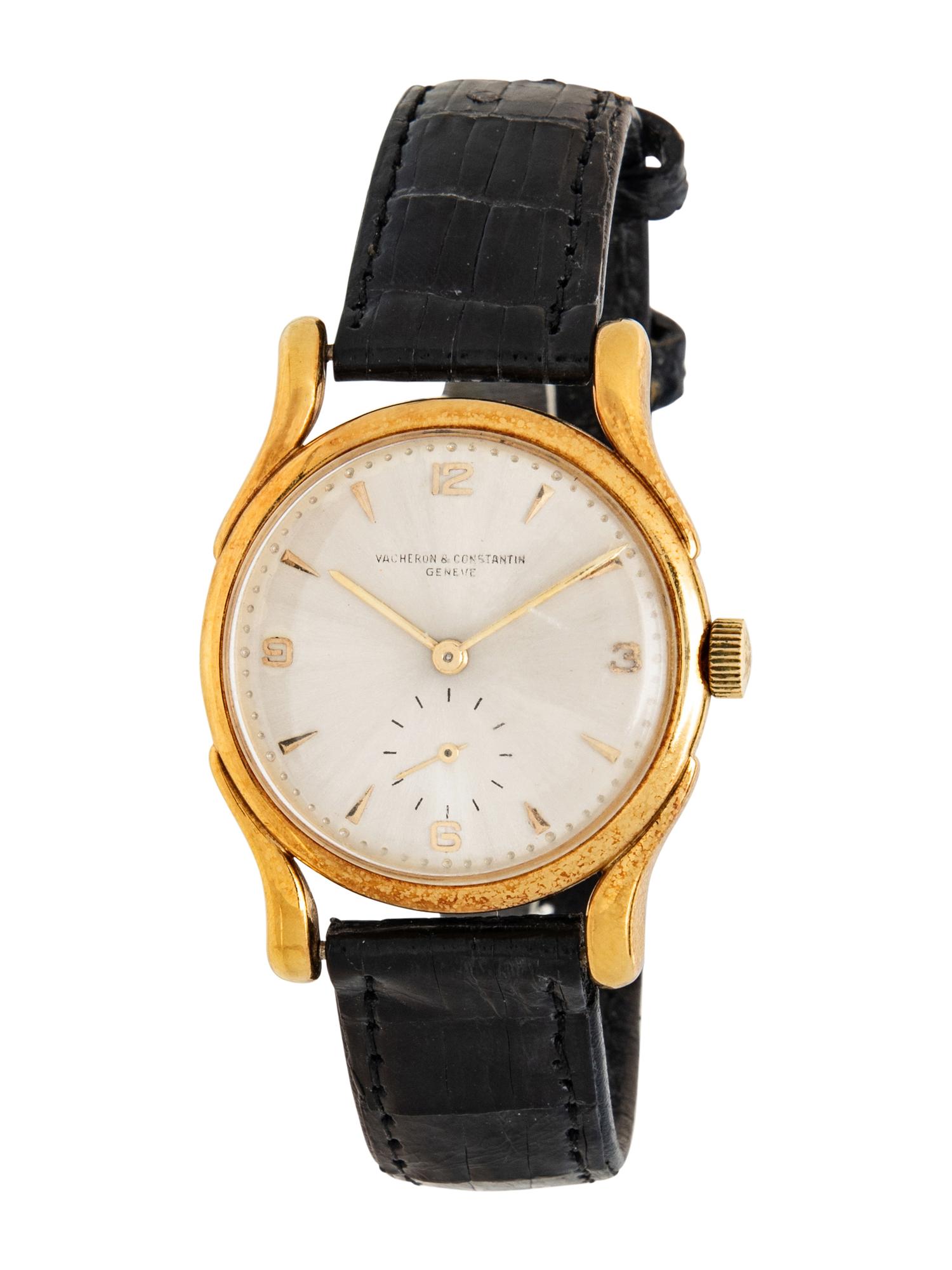 VACHERON & CONSTANTIN, 18K YELLOW GOLD FANCY LUGS WATCH