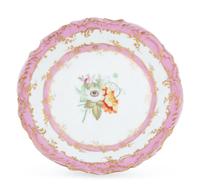 An English Porcelain Dessert Service