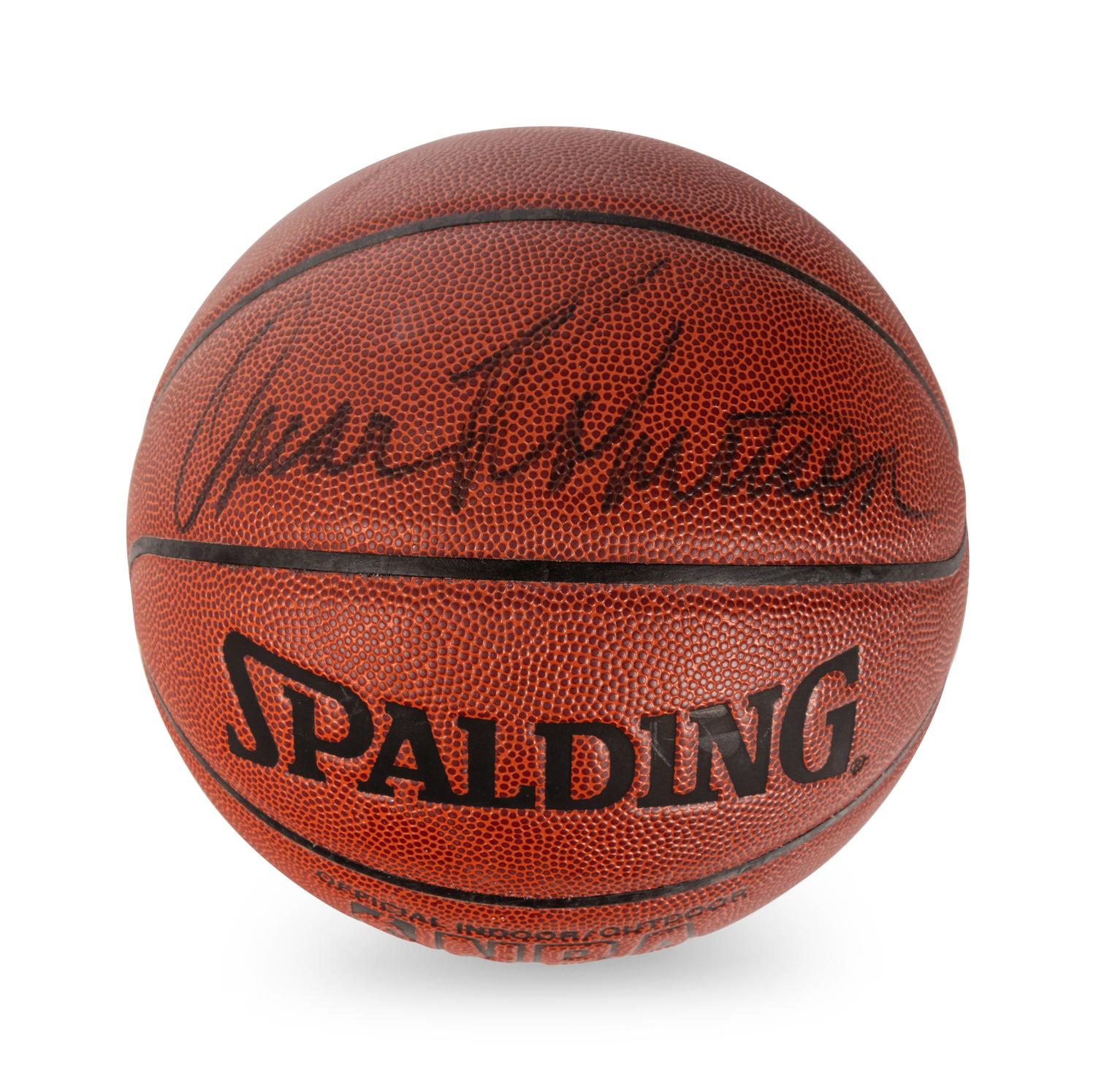 A Group of Basketball Hall of Fame Signed Autograph Items Including Jerry West, Oscar Robertson and Sam Jones