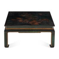 A Chinese Style Green Lacquer Low Table