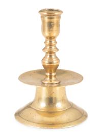 A Continental Brass Heemskirk Candlestick