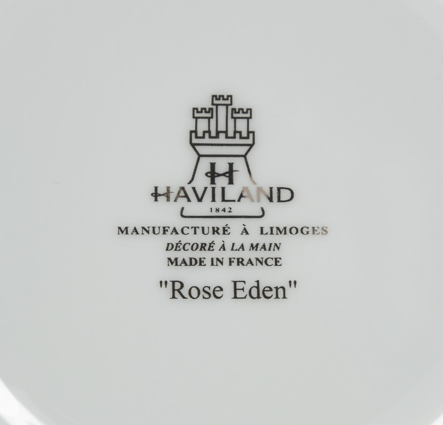 A Haviland Rose Eden Porcelain Dinner Service