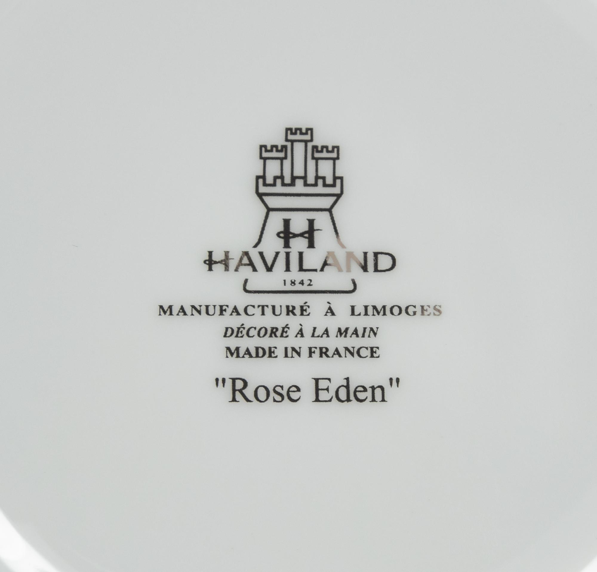 A Haviland Rose Eden Porcelain Dinner Service