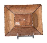 Huron Moose Embroidered Birchbark Tray