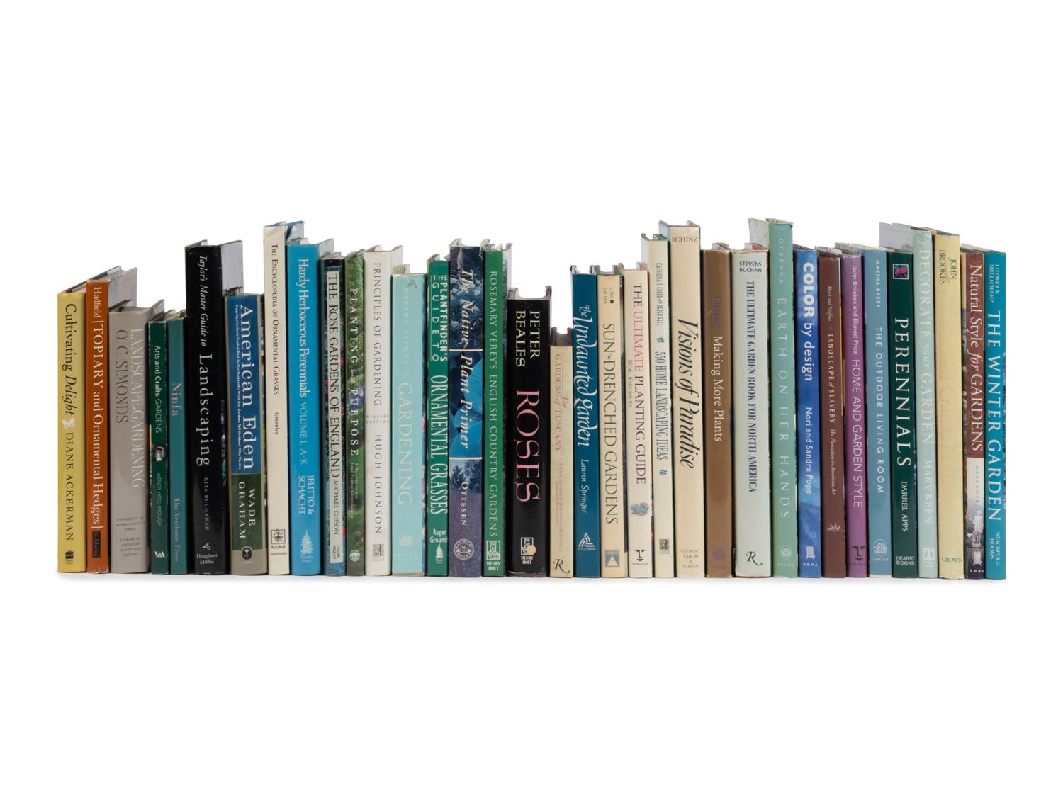 A Collection of Books Pertaining to Plants and Gardens