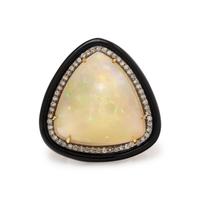 OPAL AND DIAMOND RING