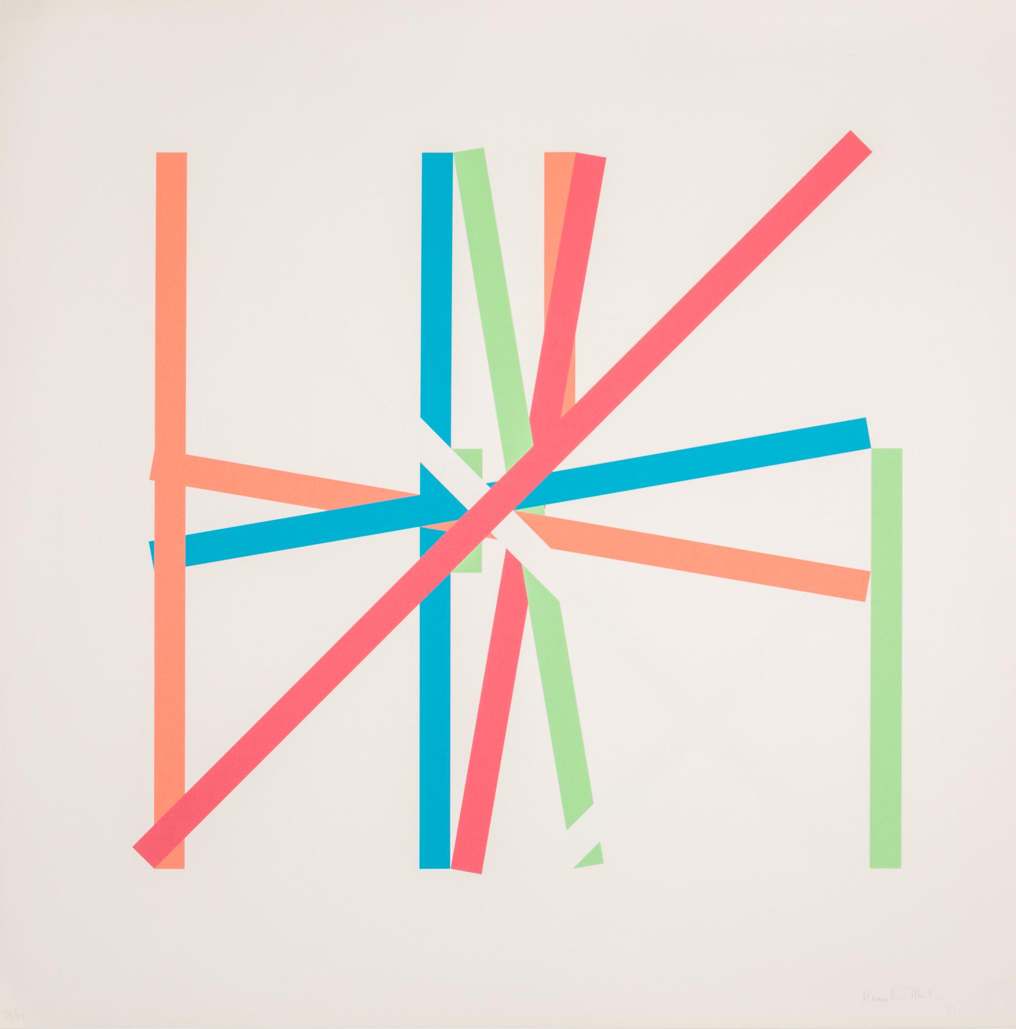 Kenneth Martin, (English, 1905-1984), Rotation Frankfurt III, 1977
