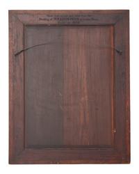 A Rare Daniel Pabst Signed and Dated Oak Framed Mirror, Daniel Pabst (German-American, 1826-1910), Philadelphia, PA, Dated "1884"
