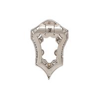 CULTURED PEARL AND DIAMOND FUR CLIP
