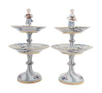 A Pair of Meissen Porcelain Tazze