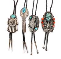 Four Southwestern Bolos Height of first 5 x width 1 1/2 inches