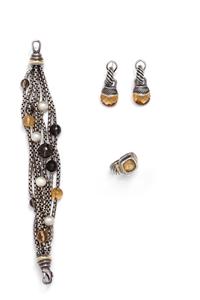 DAVID YURMAN, COLLECTION OF STERLING SILVER, YELLOW GOLD AND CITRINE JEWELRY