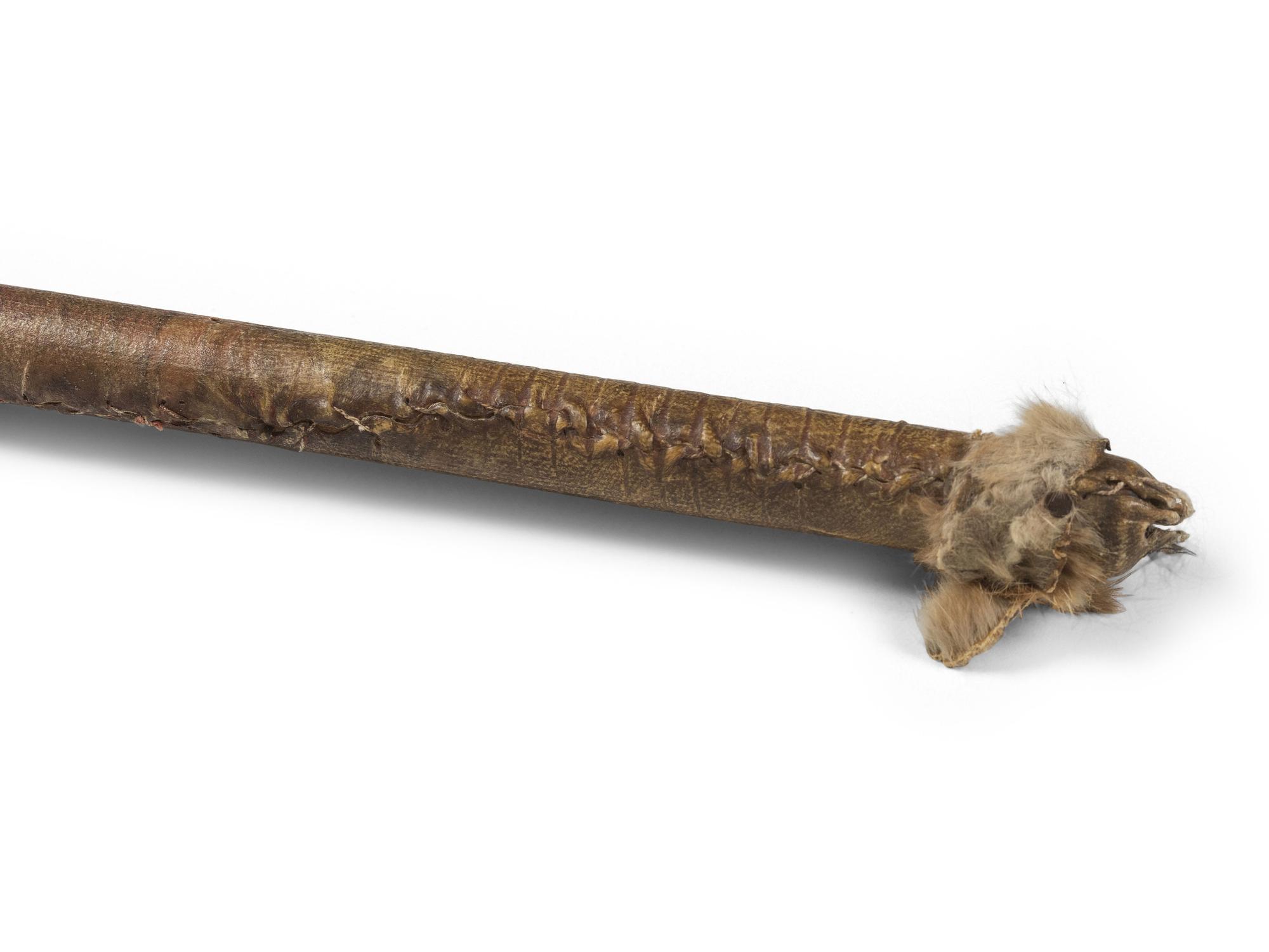 Plains Horn Club, with Painted Handle