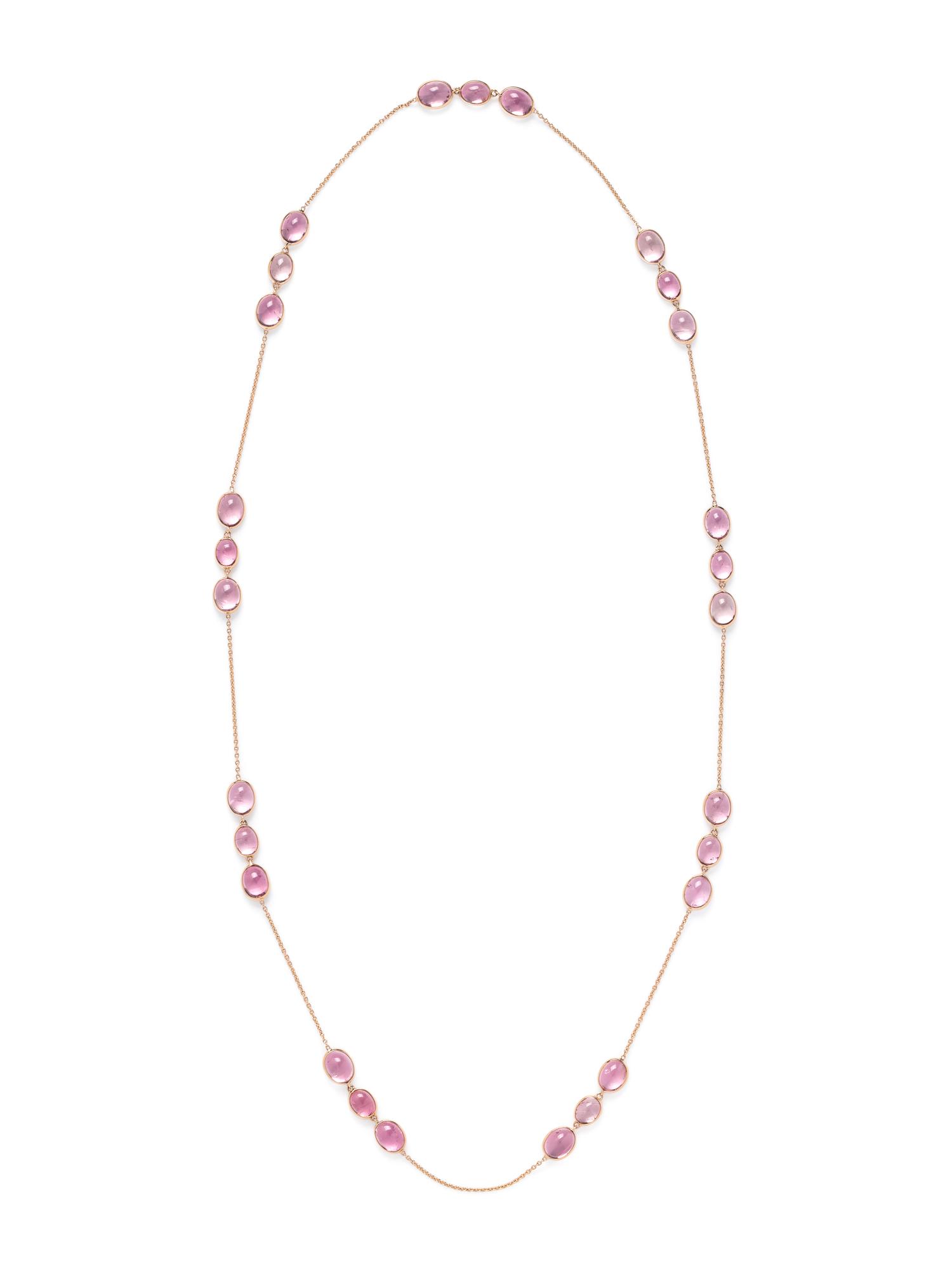 ROSE GOLD AND PINK TOURMALINE NECKLACE