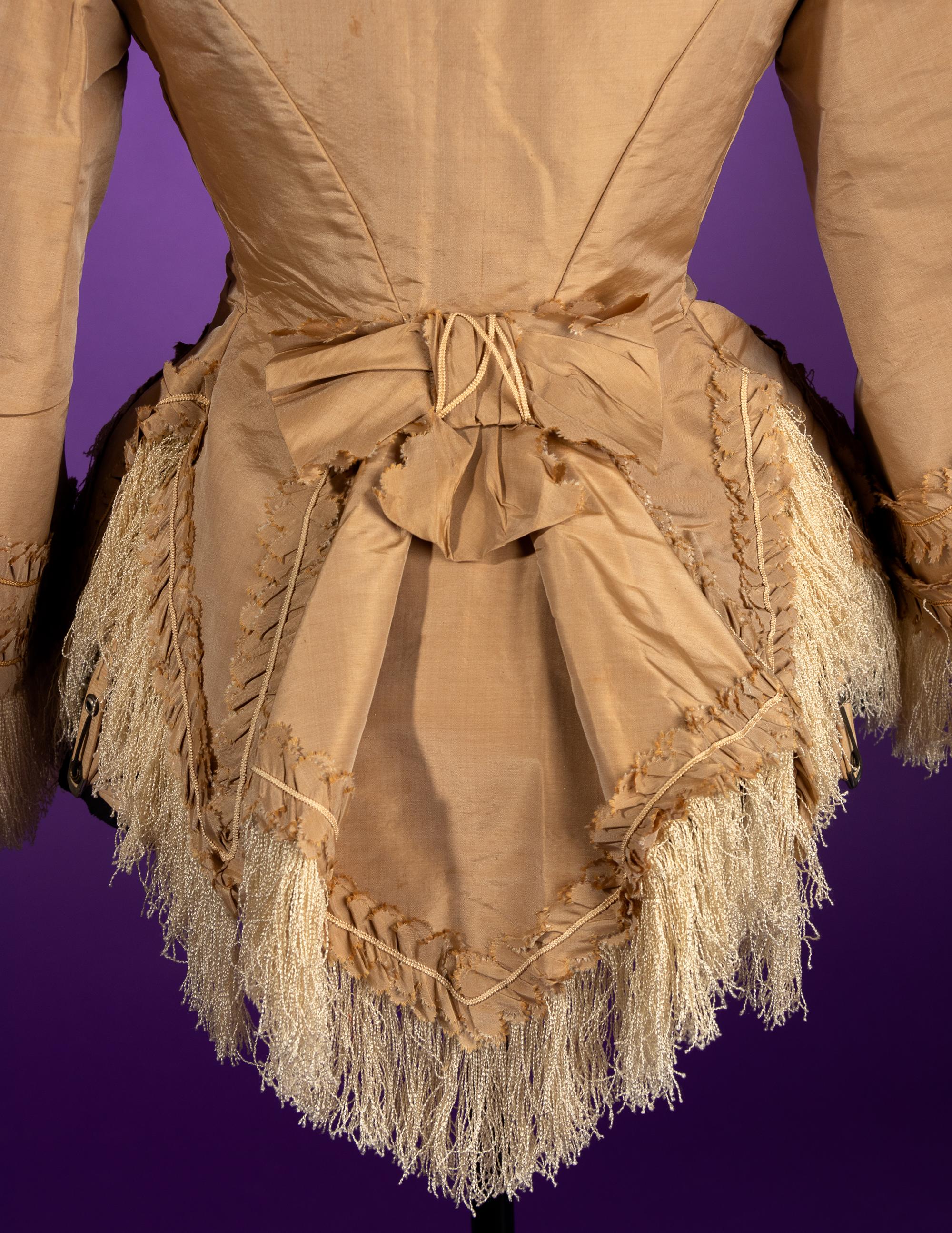 Two Silk Evening Bodices, 1870s