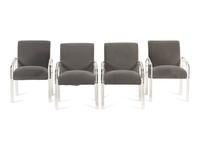 A Set of Four Contemporary Acrylic Armchairs