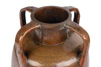 A Russian Arts and Crafts Four-Handled Copper Amphora
