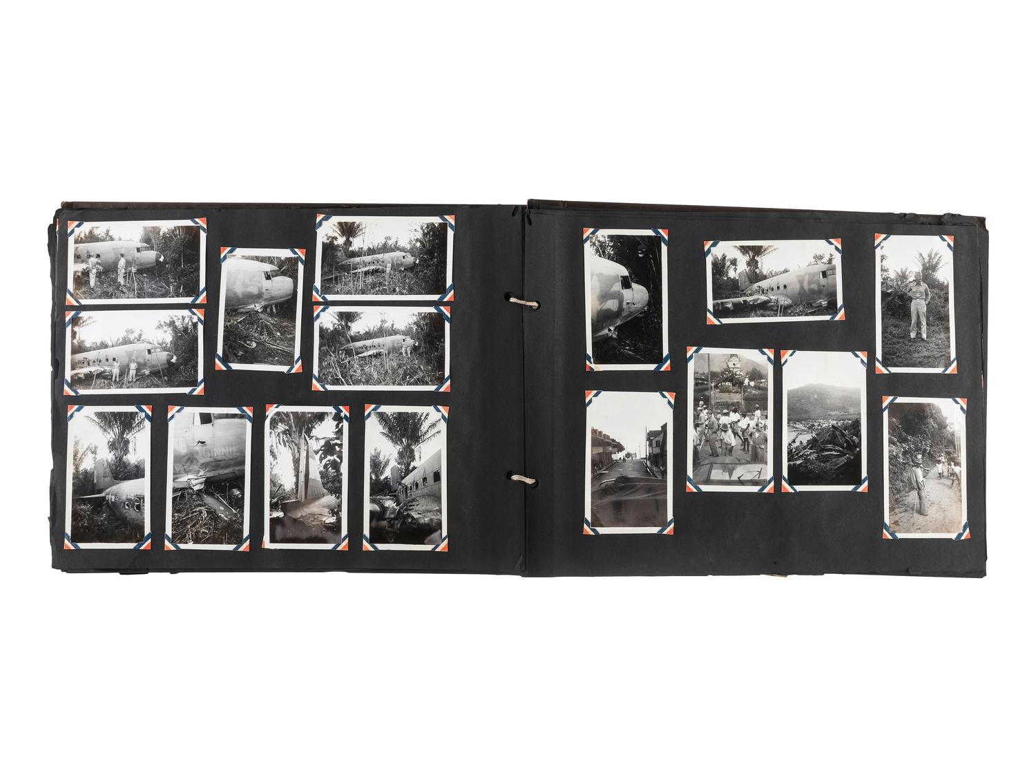 [SPANISH-AMERICAN WAR] -- [WORLD WAR I & II]. A group of photographs and documents involving the Spanish American War through World War I and II, including:
