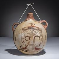 Large Hopi Pottery Canteen