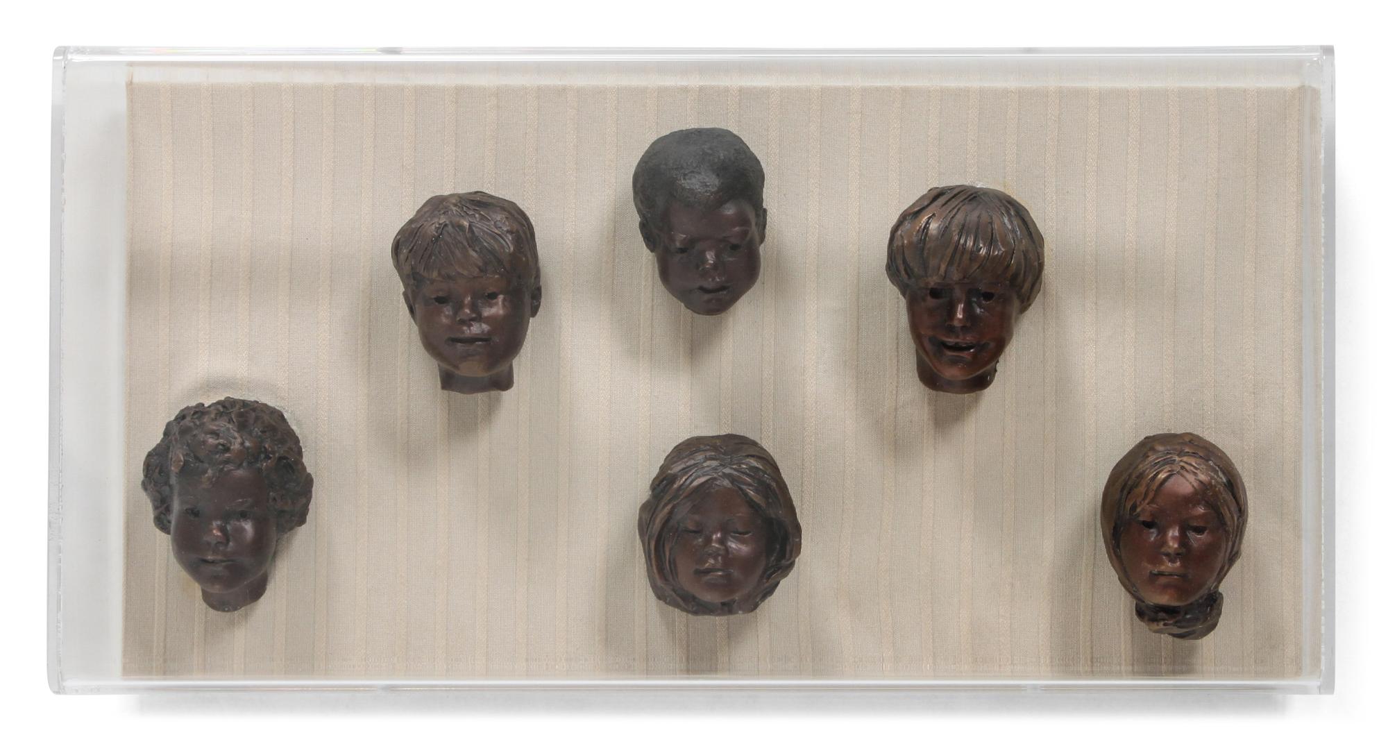 Glenna Goodacre, (American, b. 1939), Six Miniature Busts of Children