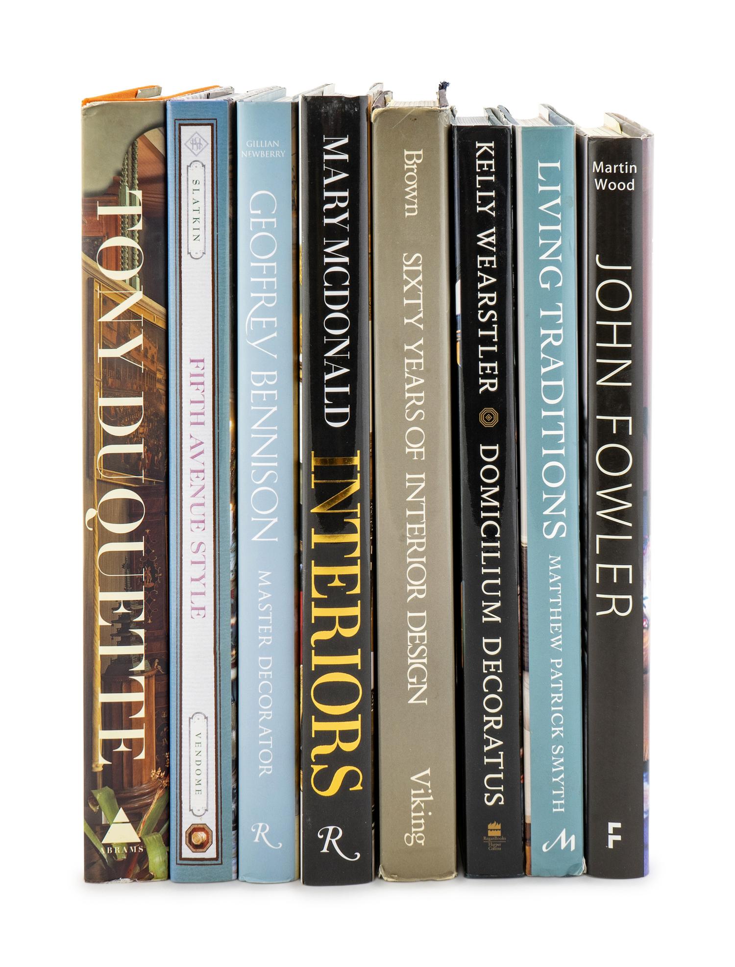 [Interior Design] Eight Hardcover Books on Interior Decorators — 20TH/21ST CENTURY