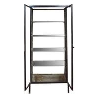 A Metal and Glass Medicine Cabinet 25.5 " W x 14.5" D x 57" H — Argentina, Early 20th Century