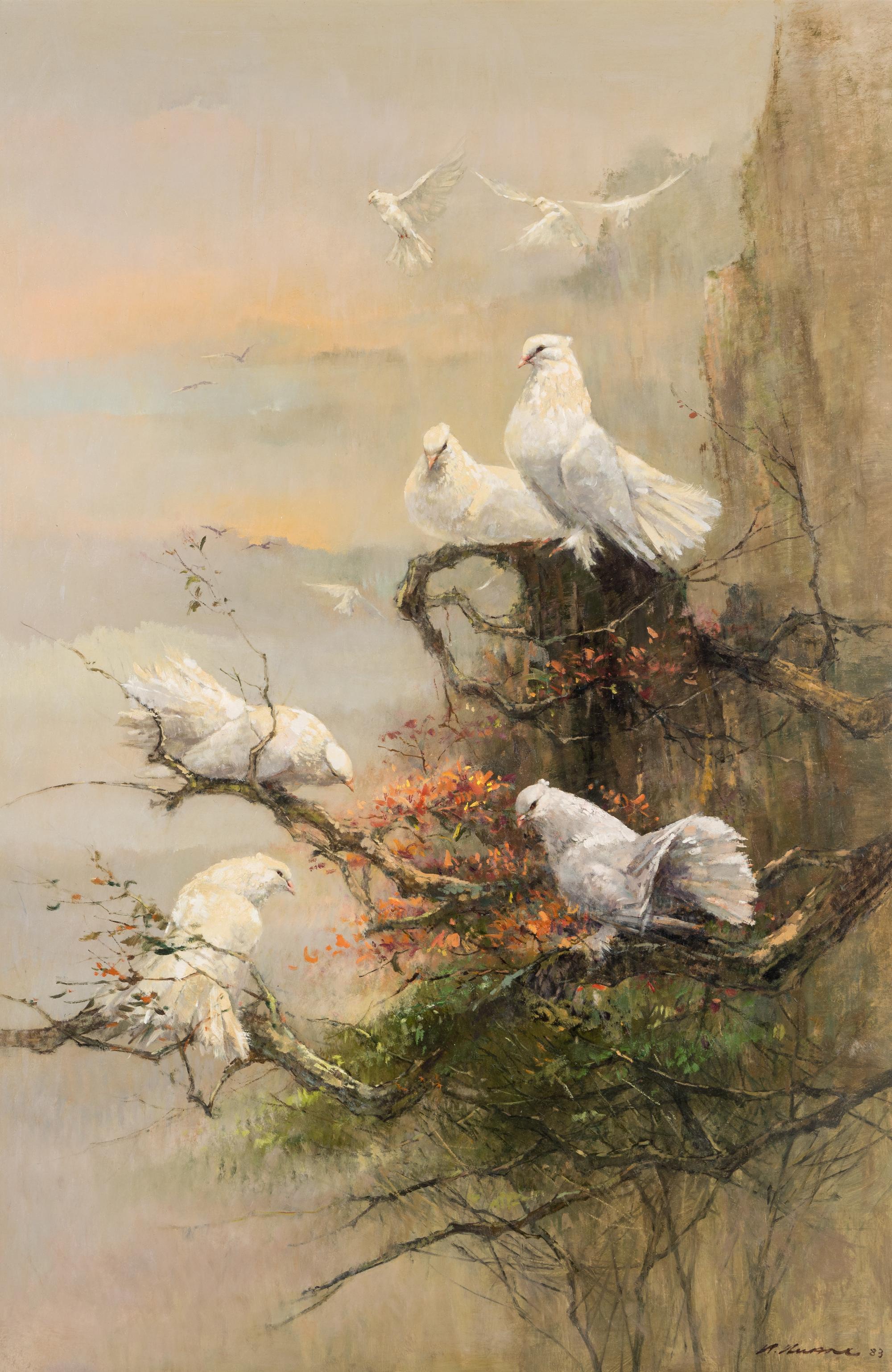 Fan Tailed Doves