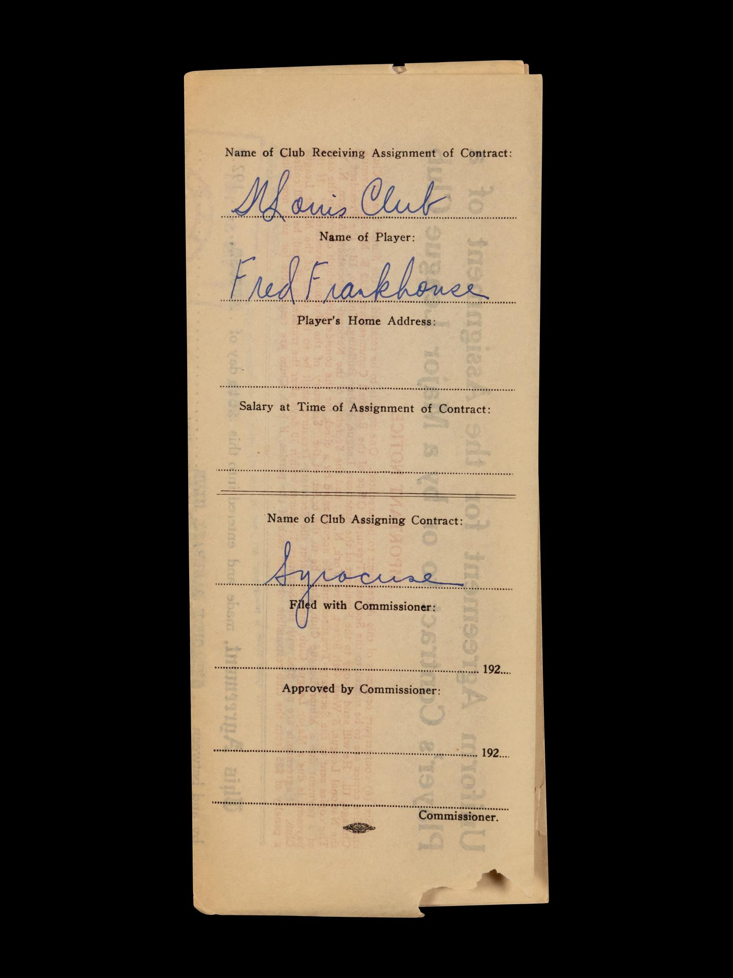 A Group of 15 1920s-30s St. Louis Cardinals Contract Agreements All Signed by Branch Rickey