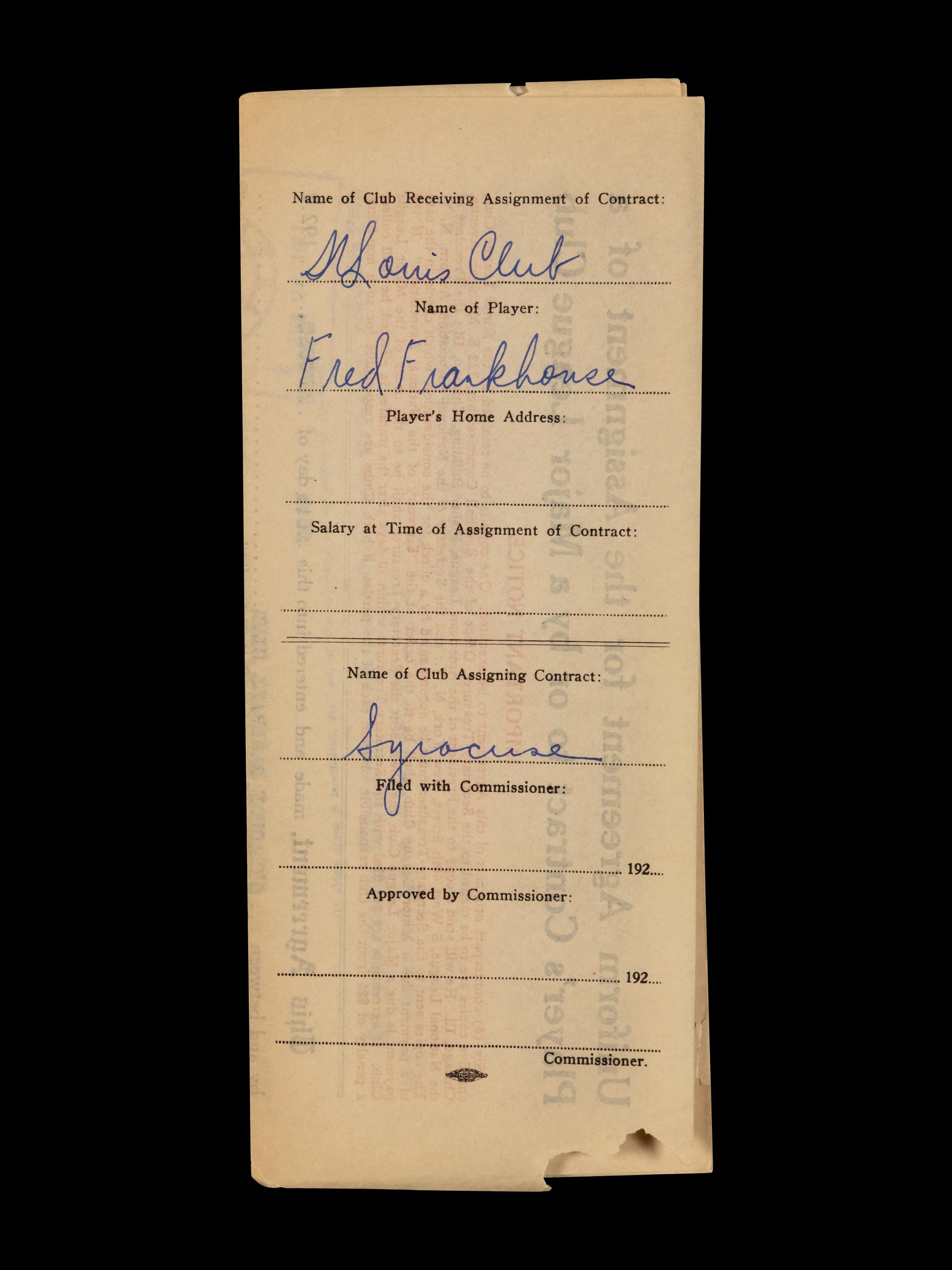 A Group of 15 1920s-30s St. Louis Cardinals Contract Agreements All Signed by Branch Rickey