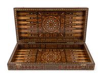 Three Syrian Mosaic Marquetry Game Boards