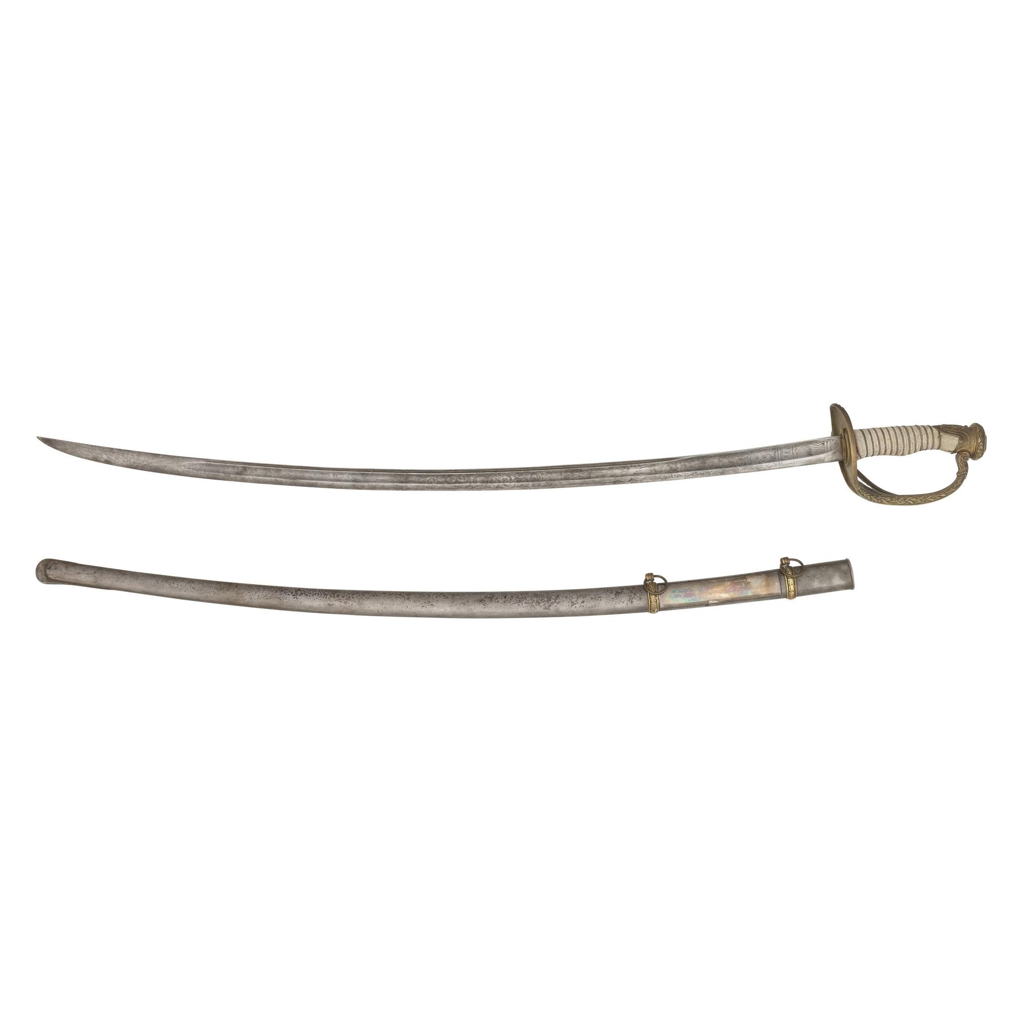 Klingenthal Cavalry Officers Saber Presented to Col. Albert Brackett - 9th Illinois Cavalry