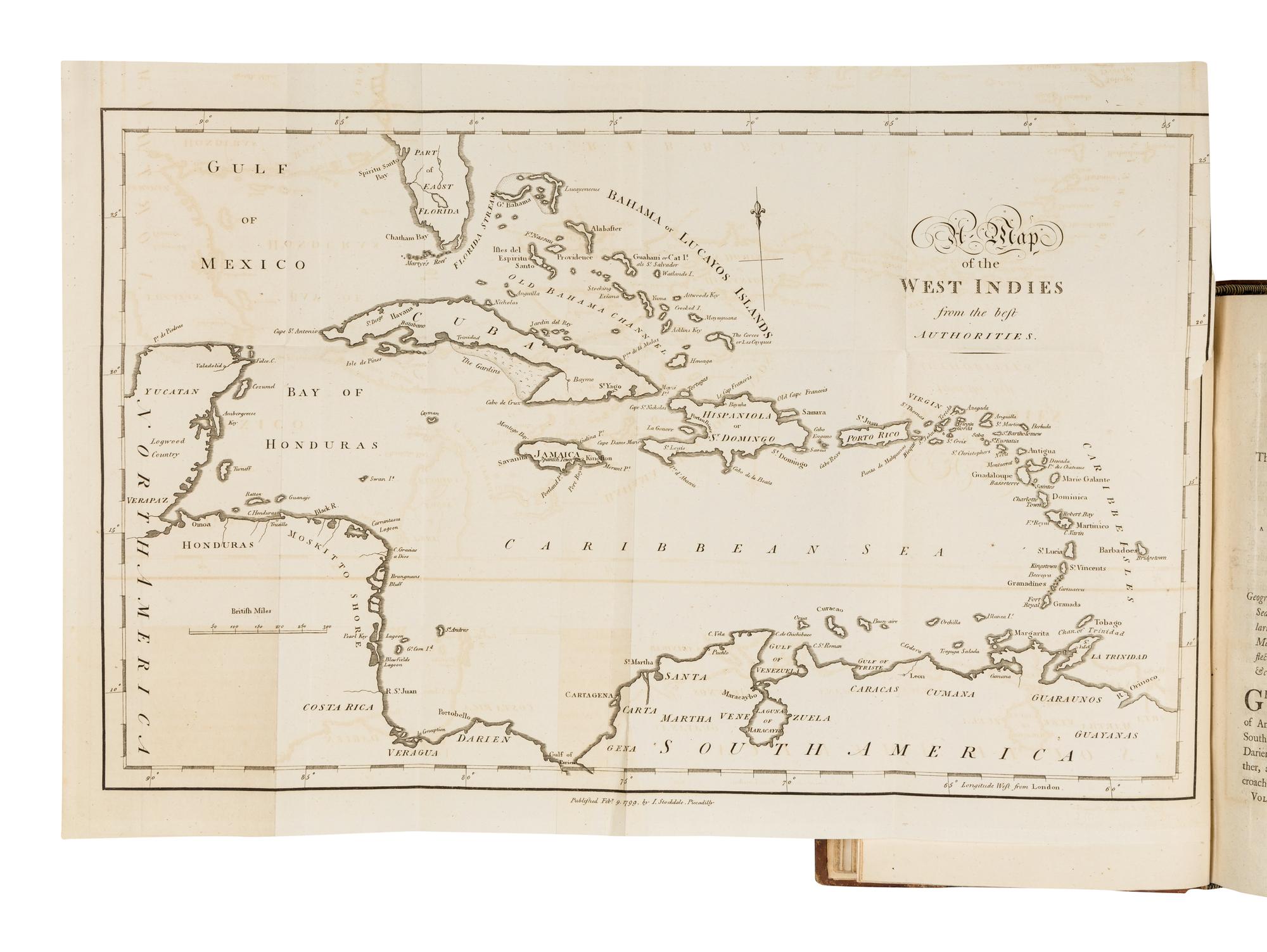 EDWARDS, Bryan (1743-1800). The History, Civil and Commercial, of the British Colonies in the West Indies . London: John Stockdale,1801.