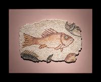 A Roman Mosaic Panel of a Fish