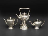 An American Silver Seven Piece Tea and Coffee Service with Matching Tray