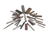 Collection of Jesse Monongya's Personal Silver Stamps and Hand Tools