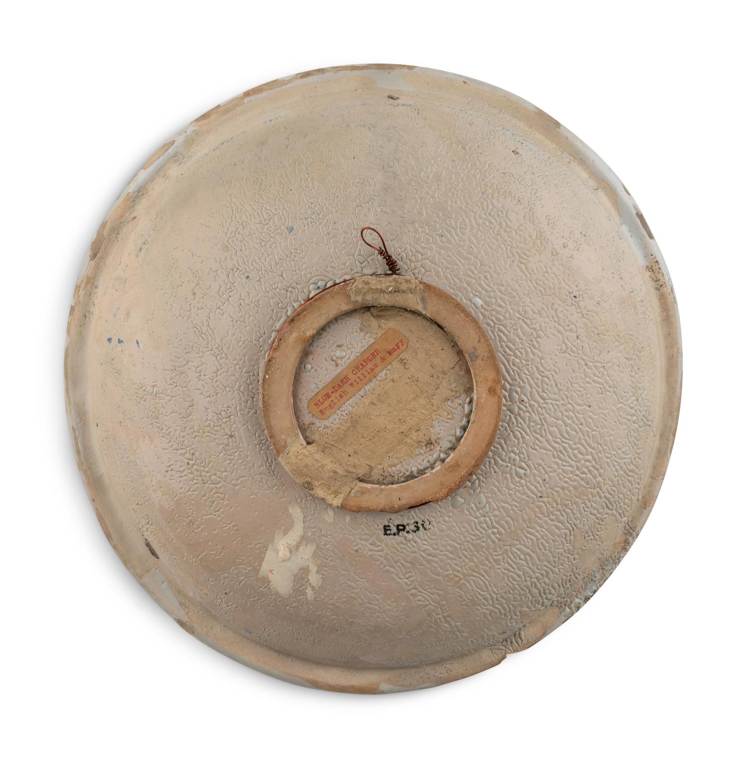 An English Faience Blue-Dash Dish