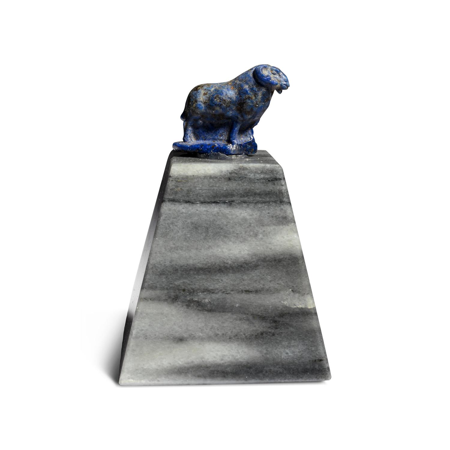 An Egyptian Lapis Lazuli Ram