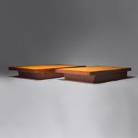 Pair of Conoid platform beds, twin size, 1965/1966
