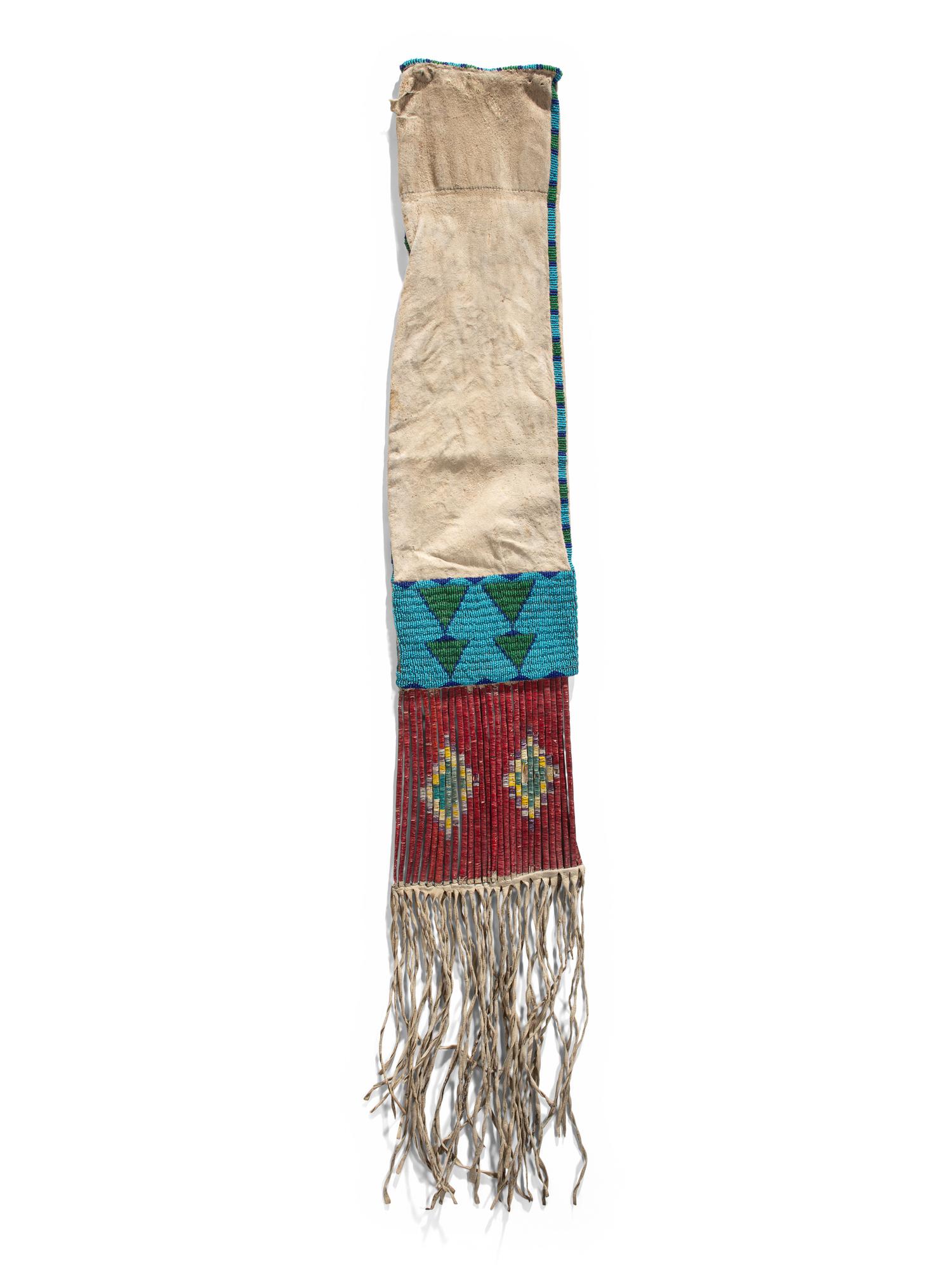 Sioux Beaded and Quilled Tobacco Bag